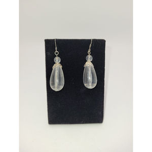 Dangle Gem Bead Earrings 925